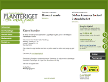 Tablet Screenshot of planteriget.dk